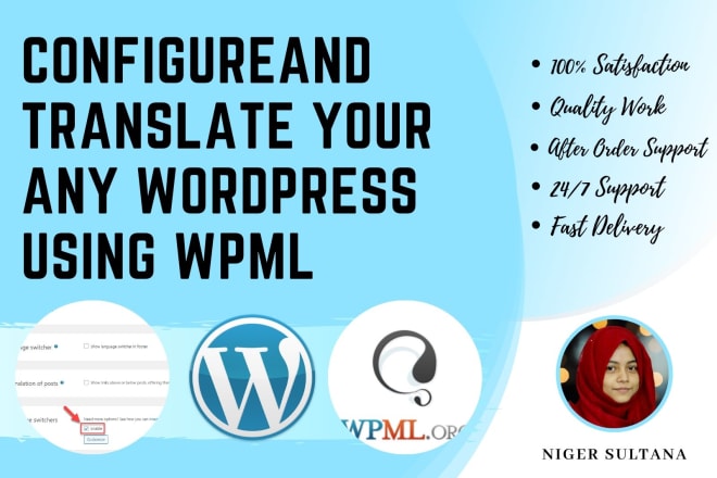 I will configure n translate your any wordpress site using wpml