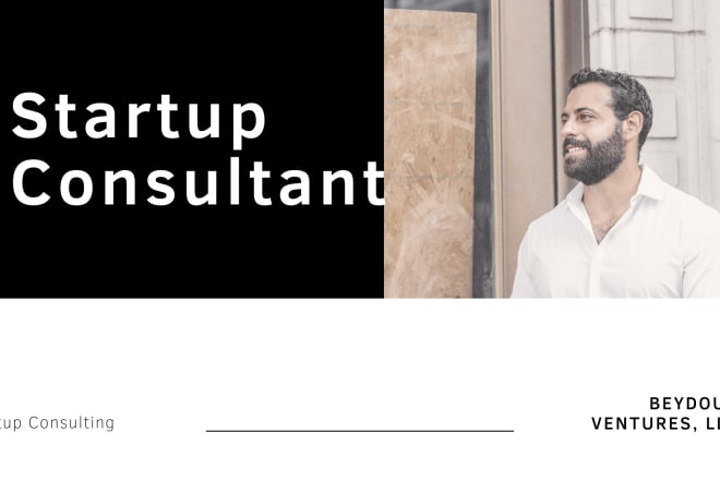 I will consult for your startup