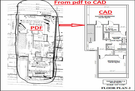 I will convert hand drawings to autocad, pdf to cad, drafting,detailing