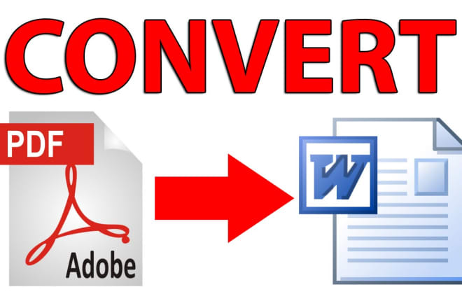 I will convert PDF document to word doc