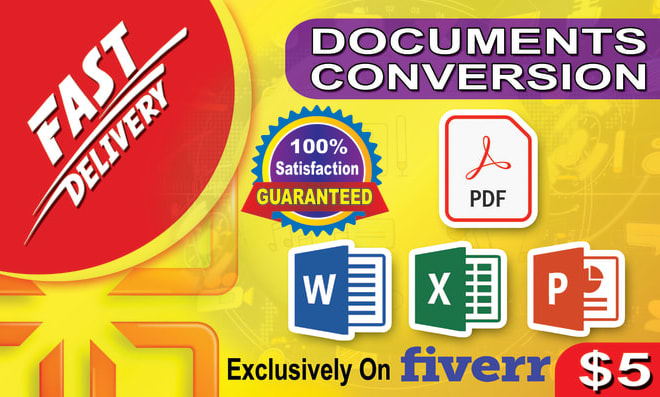 I will convert PDF file to word, excel in 10 hours