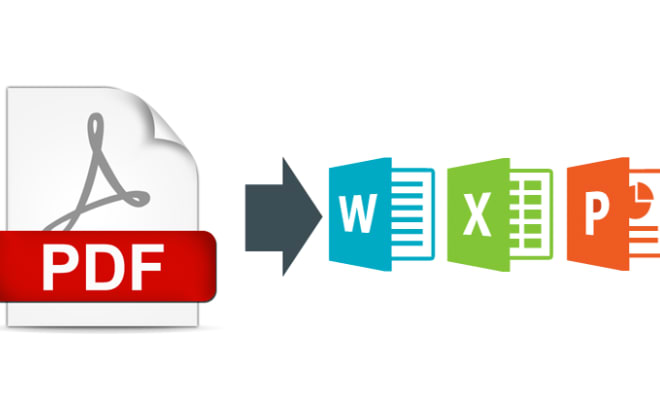 I will convert PDF to Word on 5 files