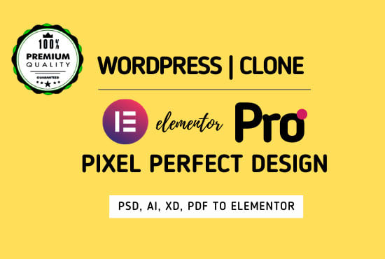 I will convert psd to elementor pro using wordpress