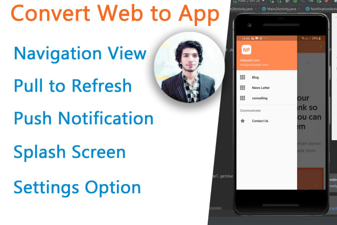 I will convert website to android app