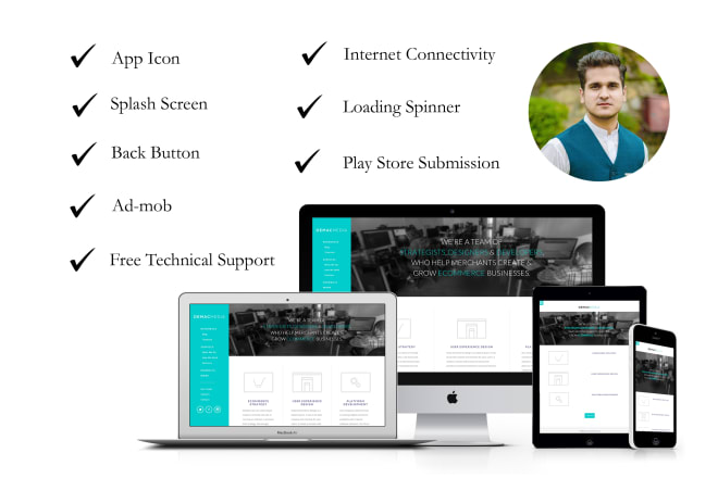 I will convert website to android app and ios app with free demo