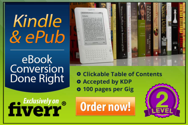 I will convert word PDF to kindle epub kpf mobi html ebook
