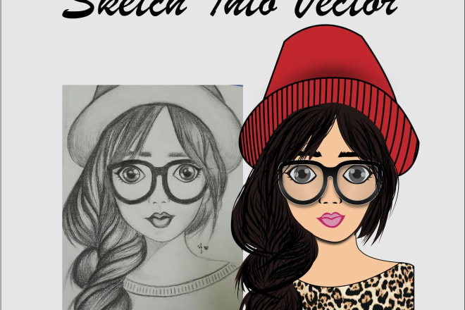 I will convert your any sketch into vector using adobe illustrator