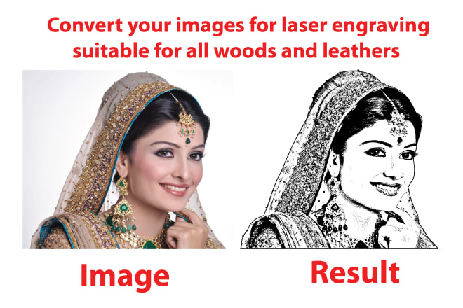 I will convert your images for laser engraving