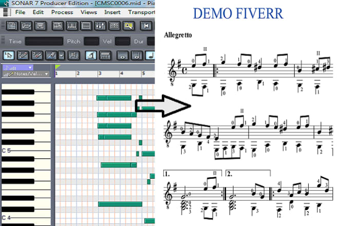 I will convert your midi files to sheet music