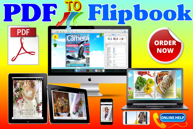 I will convert your PDF to a 3d flipbook