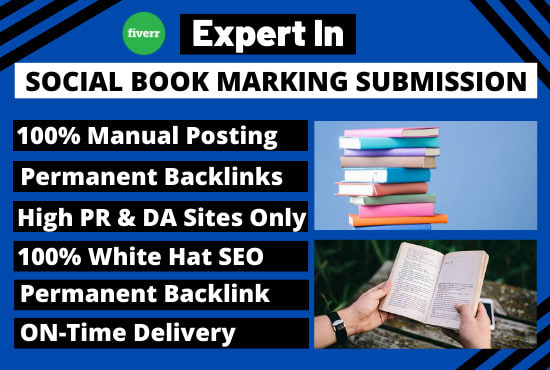 I will create 100 high PR social bookmarking manually