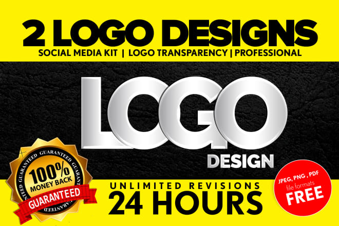 I will create 2 logo designs in 24 hours