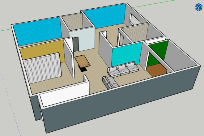 I will create 2d 3d models for home, office along with floor plans,sketchup