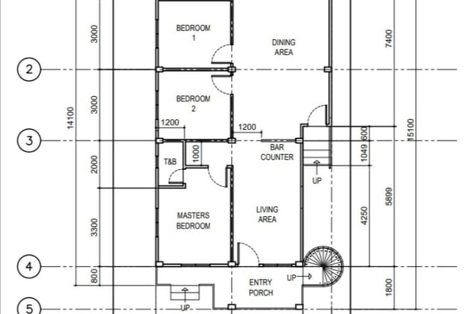 I will create 2d house layout