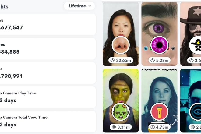 I will create a bespoke eye catching snapchat lens for you