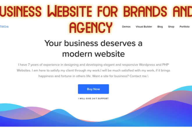 I will create a business website for your brand with logo