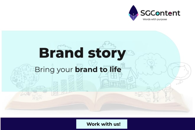 I will create a compelling brand story to connect with consumers