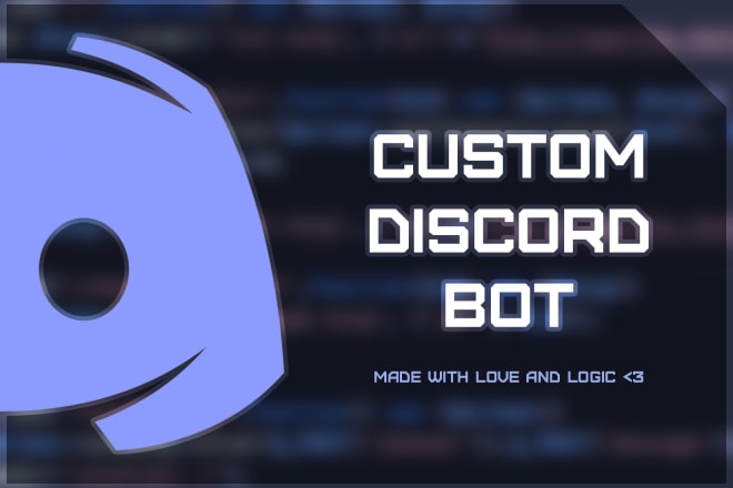 I will create a custom discord bot for your server