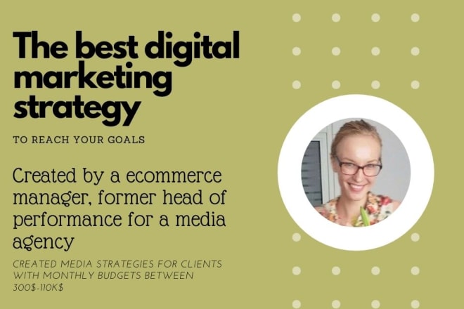 I will create a digital marketing strategy to reach your business goals