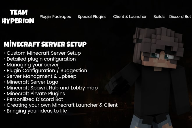 I will create a minecraft server