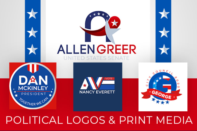I will create a political logo design or campaign flyer