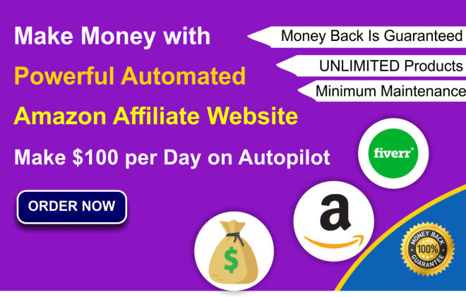 I will create a professional amazon affiliate website for you