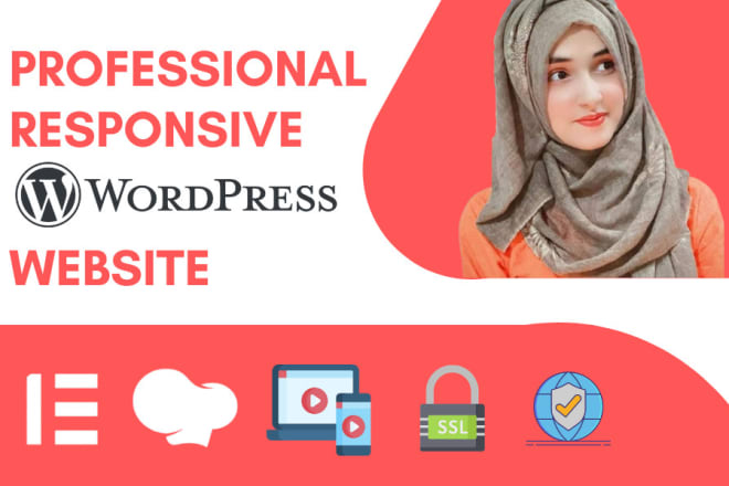 I will create a professional responsive wordpress website design