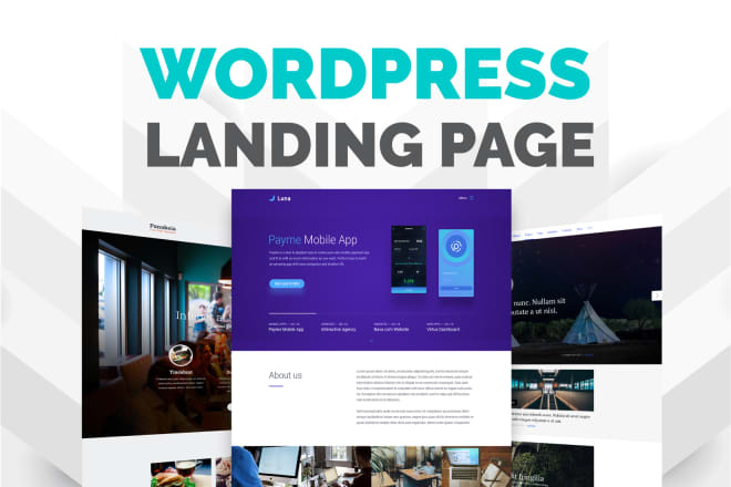 I will create a professional wordpress landing page design