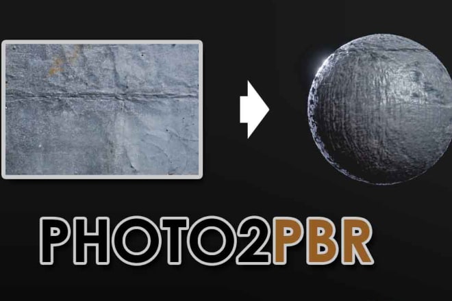 I will create a seamless pbr material from your photo