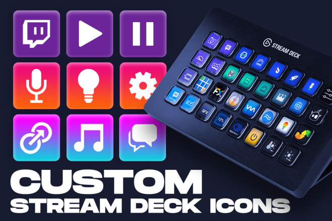 I will create a set of custom elgato stream deck icons
