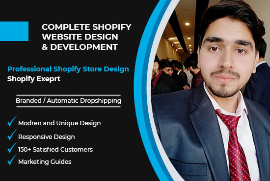 I will create a shopify responsive website or store from scratch