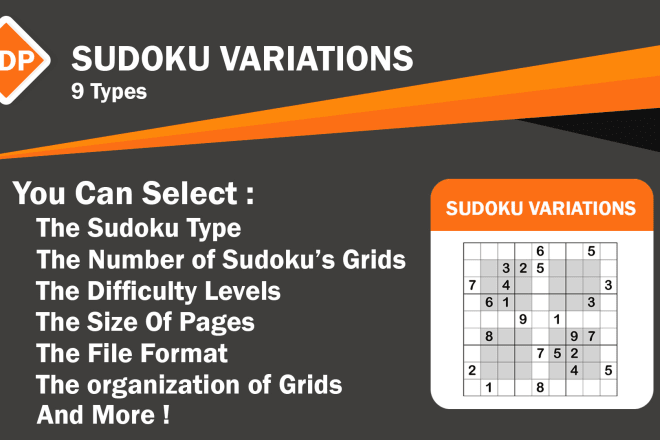 I will create a sudoku variation puzzle activity book for KDP