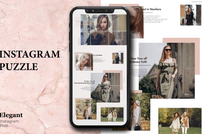 I will create a unique and engaging instagram puzzle feed and story