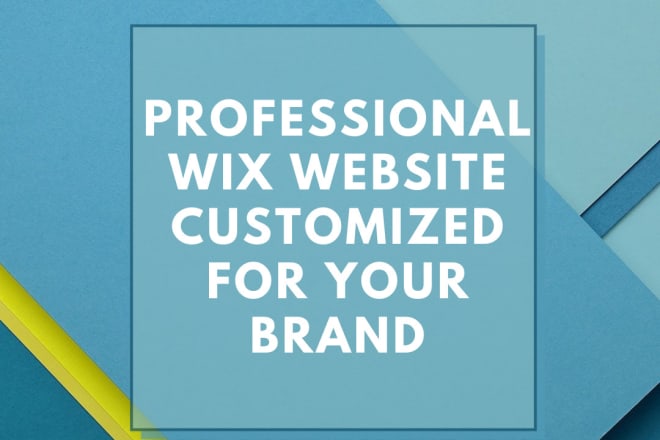 I will create a wix website customized to your brand