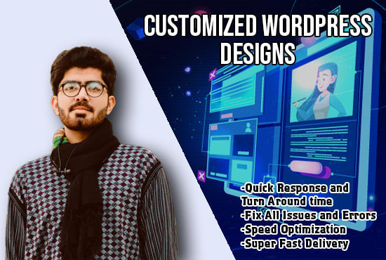 I will create a wordpress website or wordpress design