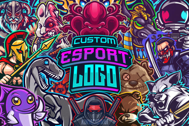 I will create amazing custom esport logo for twitch, youtube, etc