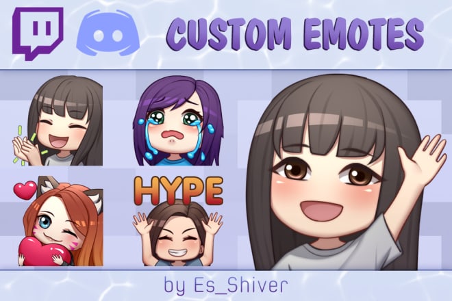 I will create amazing custom twitch emotes, panels, badges