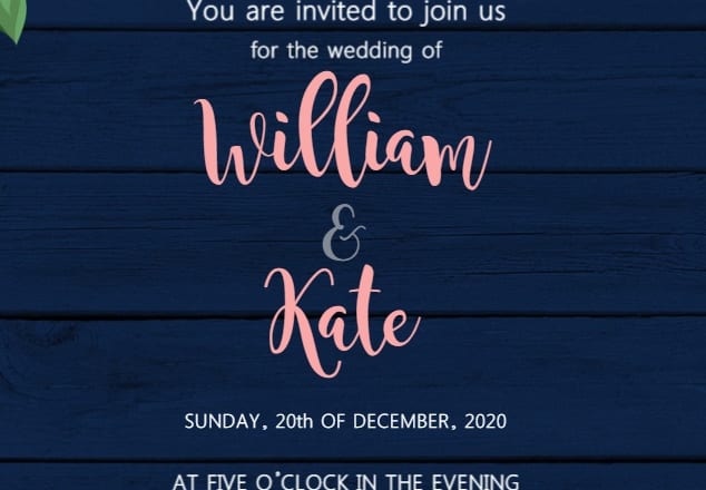 I will create an eyecatching digital invitation for weddings, birthdays and events
