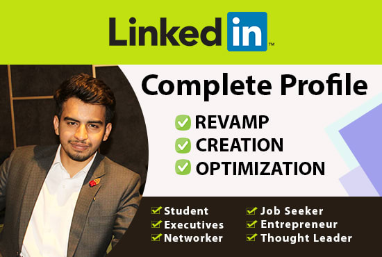 I will create an impressive and optimized linkedin profile