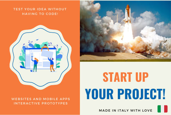 I will create an invision prototype for your startup