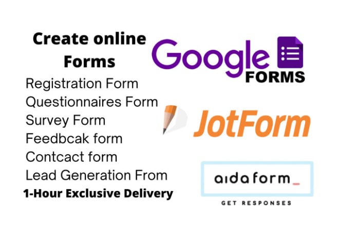 I will create an online google form survey form, jotform, aidaform