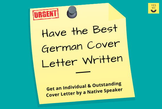 I will create an outstanding cover letter in german