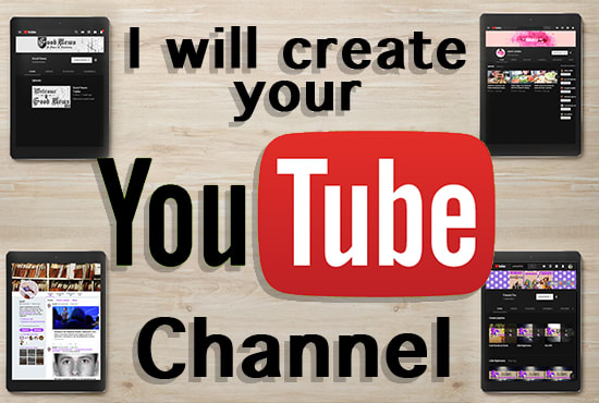 I will create and design a stunning youtube channel