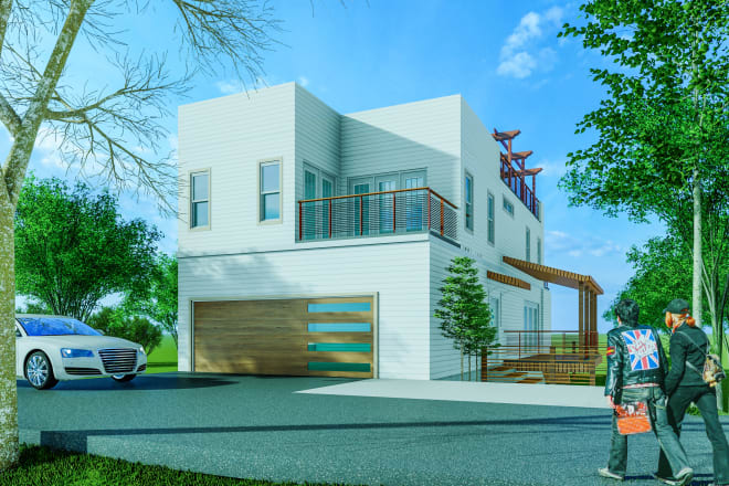 I will create architectural house design, 3d rendering