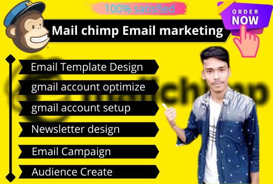 I will create attractive mail chimp email template, camping, gmail account optimize