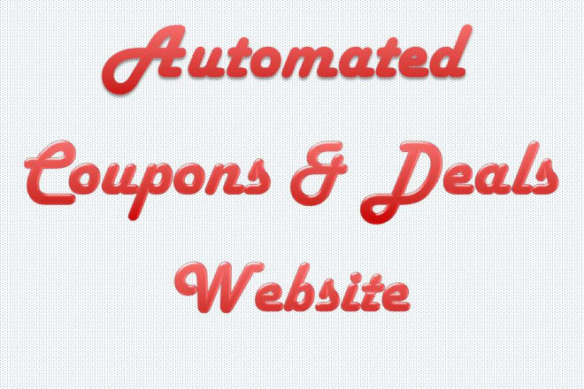I will create automated coupons and deals website with cashback feature