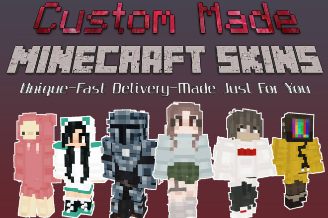 I will create awesome custom minecraft skins