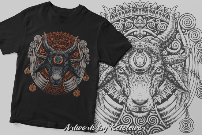 I will create badass tshirt design in my style