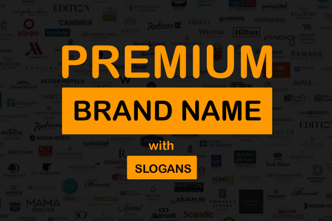 I will create brand business product company names with slogans