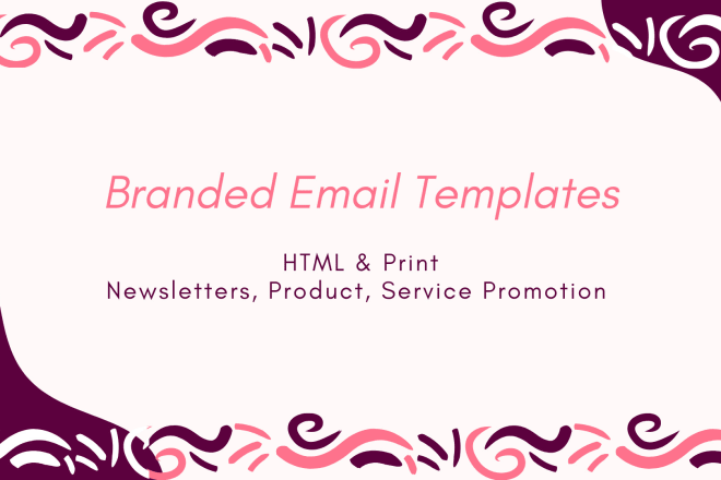 I will create branded HTML email templates